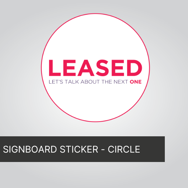 SIGNBOARD STICKERS - CIRCLE