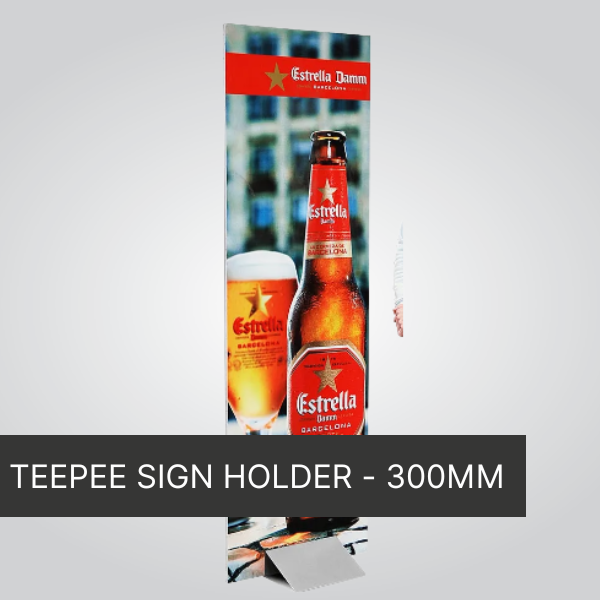 TEEPEE SIGN HOLDER - 300mm